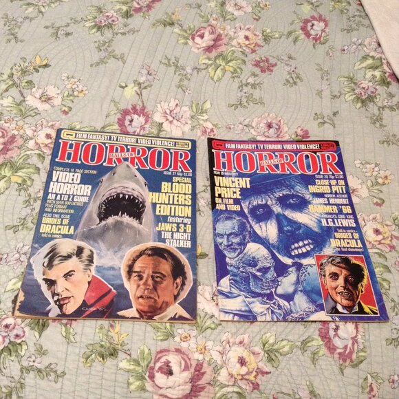 Quality Communications Limited Other - ORIGINAL Lot of 2 Halls of Horror 1983-1984 British Pulp Magazines